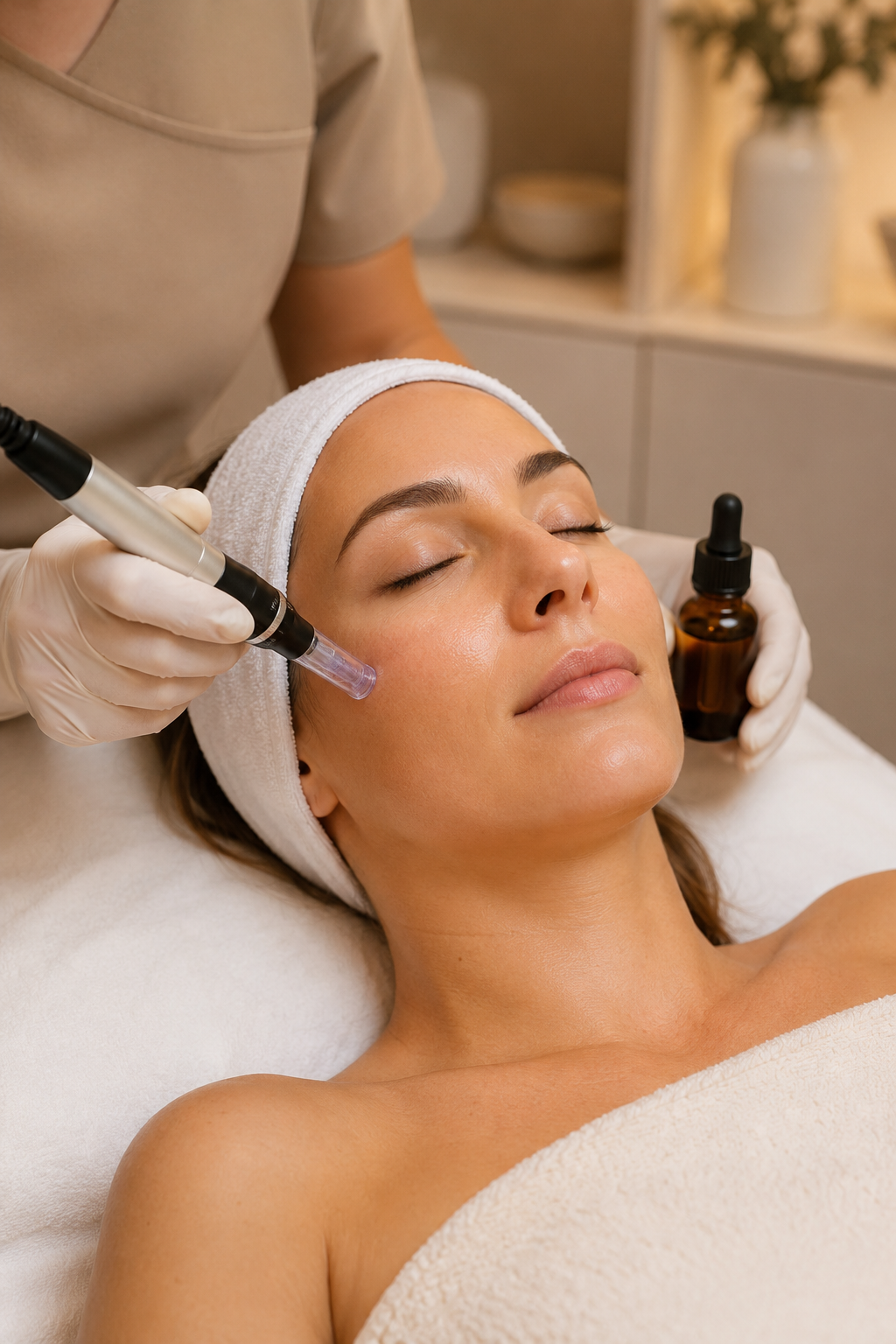 Microneedling with Vitamin C infusion